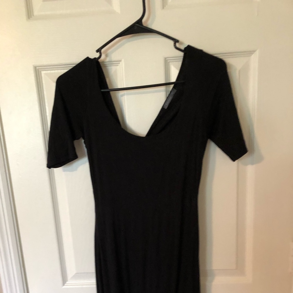 Black mini dress